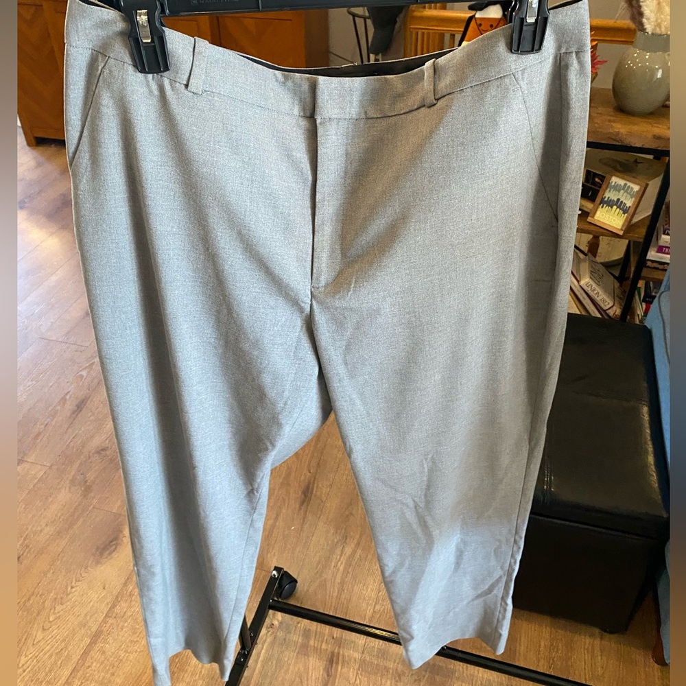 Banana Republic Light Gray Flat Front pants